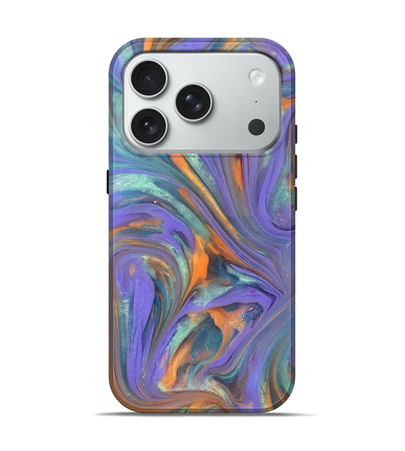iPhone 18 Pro ResinArt Live Edge Phone Case - Brendan (Purple, 818011)