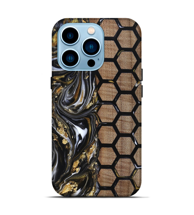iPhone 14 Pro Wood Live Edge Phone Case - Juliet (Pattern, 818013)