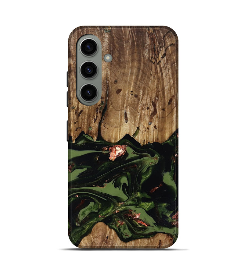 Galaxy S24 Wood Live Edge Phone Case - Sevyn (Green, 818017)