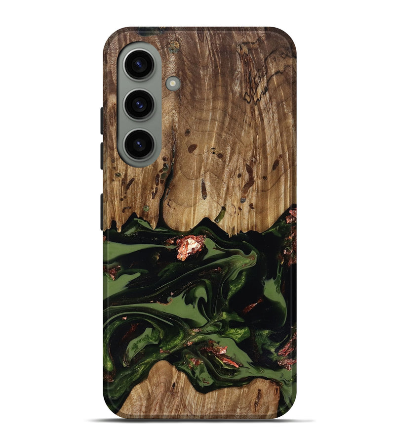 Galaxy S24 Plus Wood Live Edge Phone Case - Sevyn (Green, 818017)
