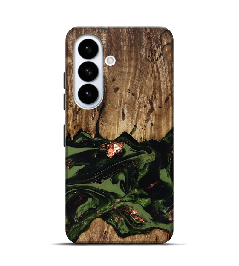 Galaxy S26 Wood Live Edge Phone Case - Sevyn (Green, 818017)