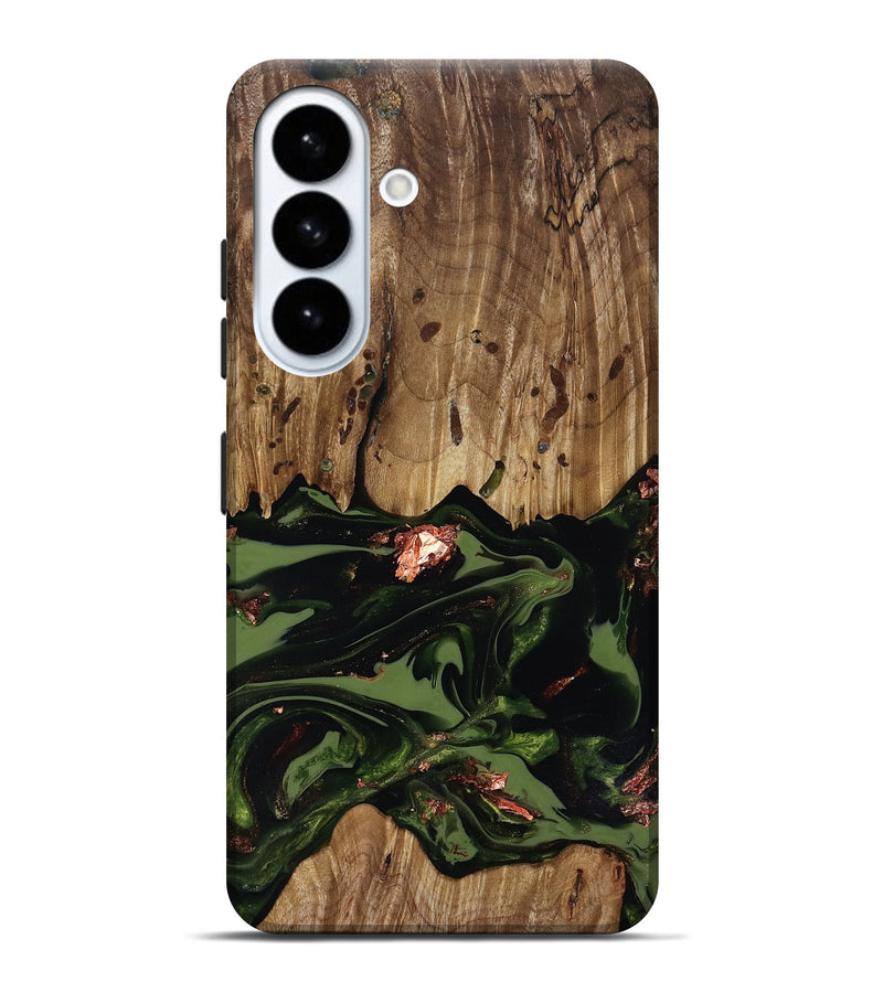 Galaxy S26 Plus Wood Live Edge Phone Case - Sevyn (Green, 818017)