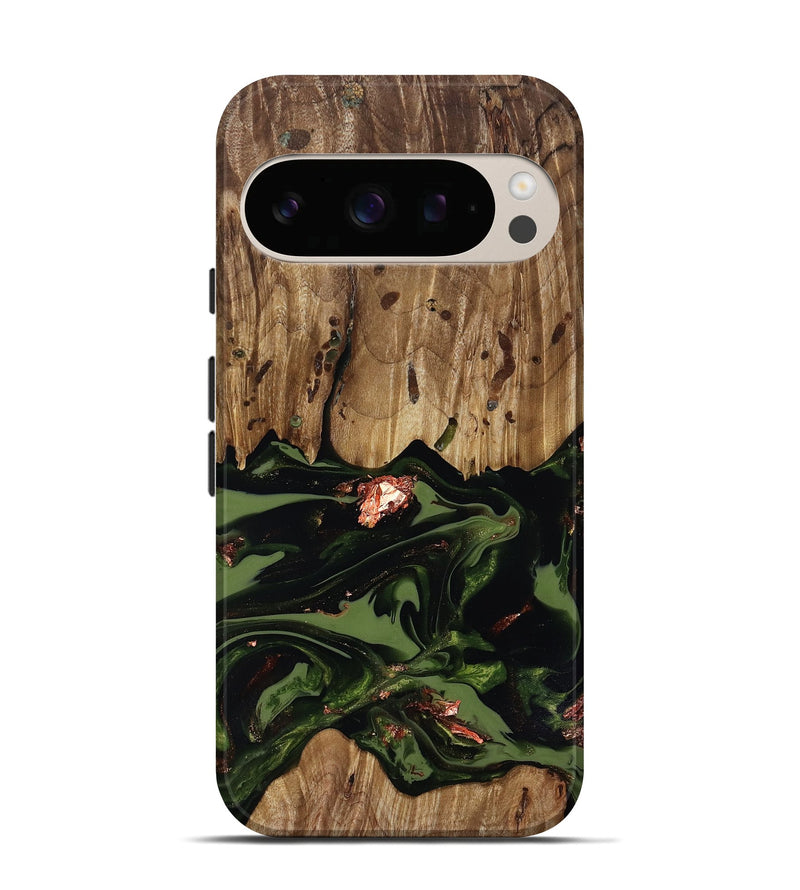 Pixel 10 Wood Live Edge Phone Case - Sevyn (Green, 818017)