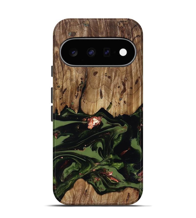 Pixel 11 Wood Live Edge Phone Case - Sevyn (Green, 818017)