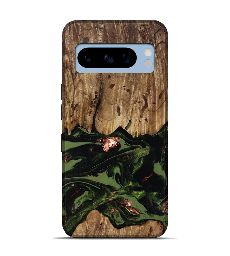 Pixel 8 Pro Wood Live Edge Phone Case - Sevyn (Green, 818017)