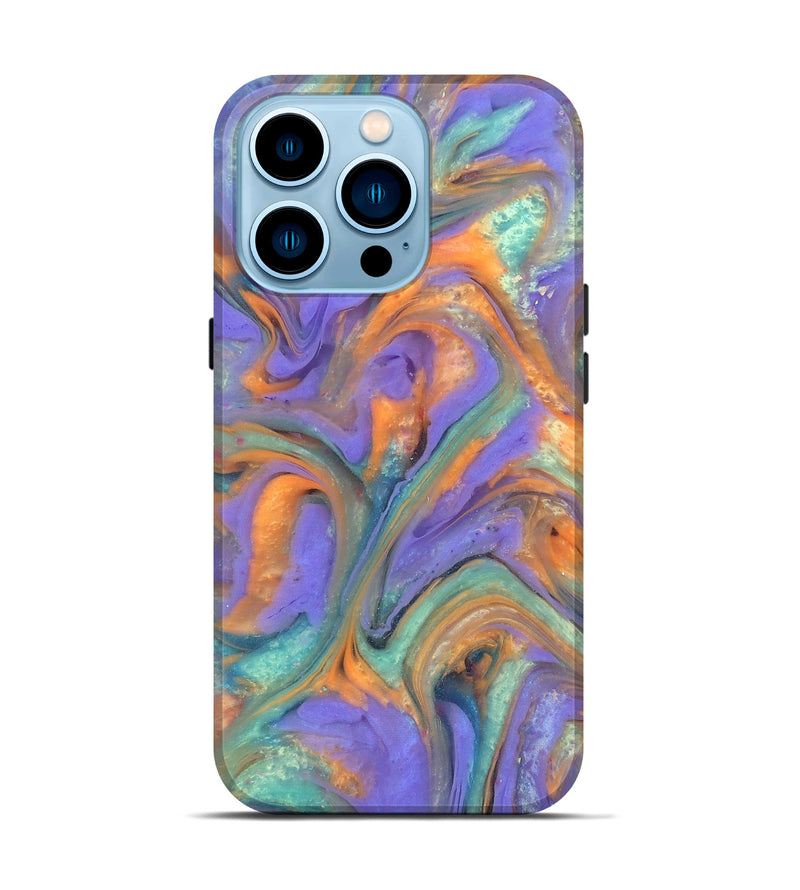 iPhone 14 Pro ResinArt Live Edge Phone Case - Danette (Purple, 818018)