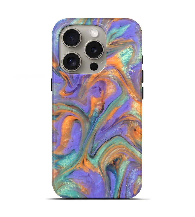 iPhone 16 Pro ResinArt Live Edge Phone Case - Danette (Purple, 818018)