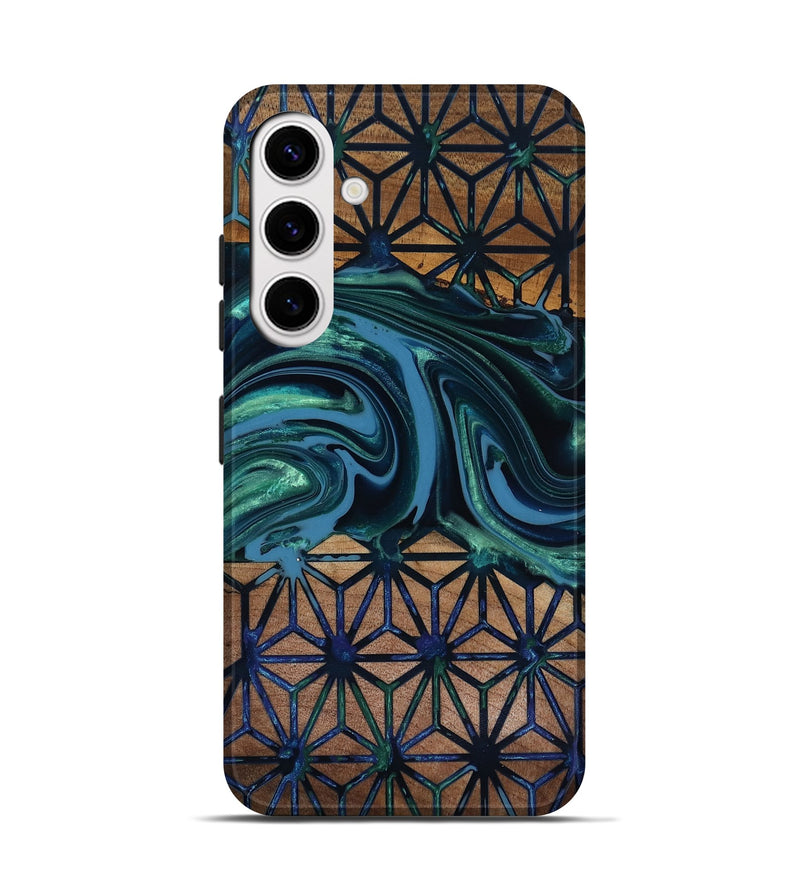 Galaxy S25 Wood Live Edge Phone Case - Pattie (Pattern, 818019)