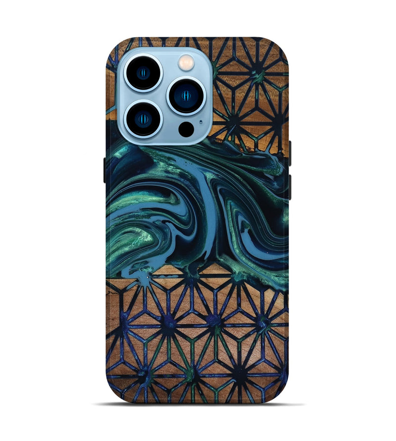 iPhone 14 Pro Wood Live Edge Phone Case - Pattie (Pattern, 818019)