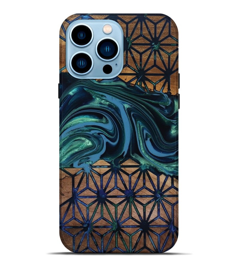 iPhone 14 Pro Max Wood Live Edge Phone Case - Pattie (Pattern, 818019)