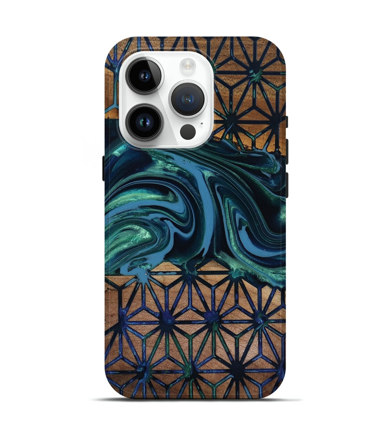 iPhone 15 Pro Wood Live Edge Phone Case - Pattie (Pattern, 818019)