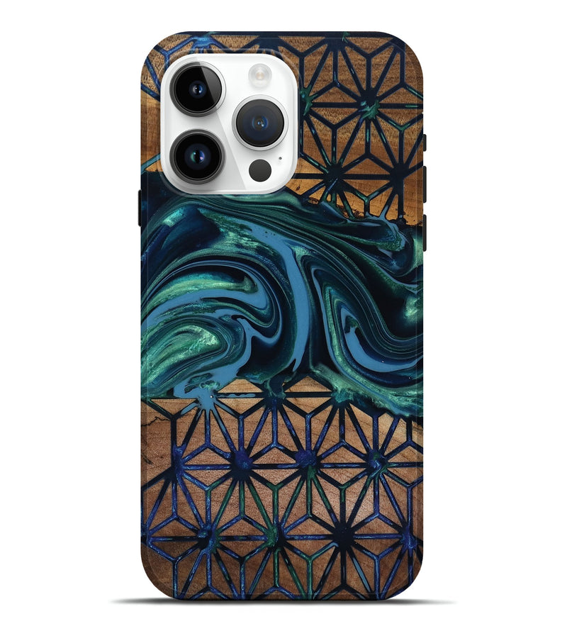 iPhone 15 Pro Max Wood Live Edge Phone Case - Pattie (Pattern, 818019)