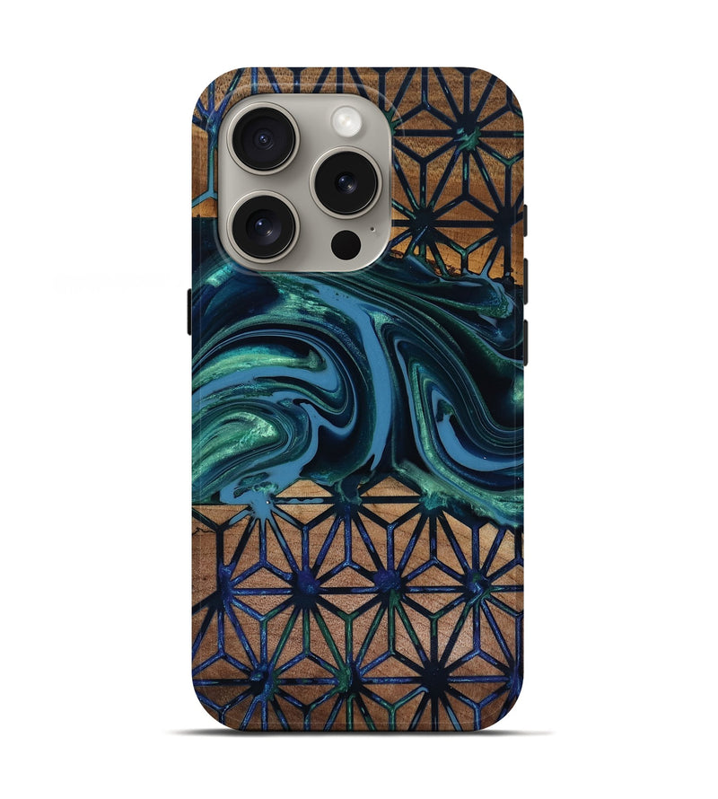iPhone 16 Pro Wood Live Edge Phone Case - Pattie (Pattern, 818019)