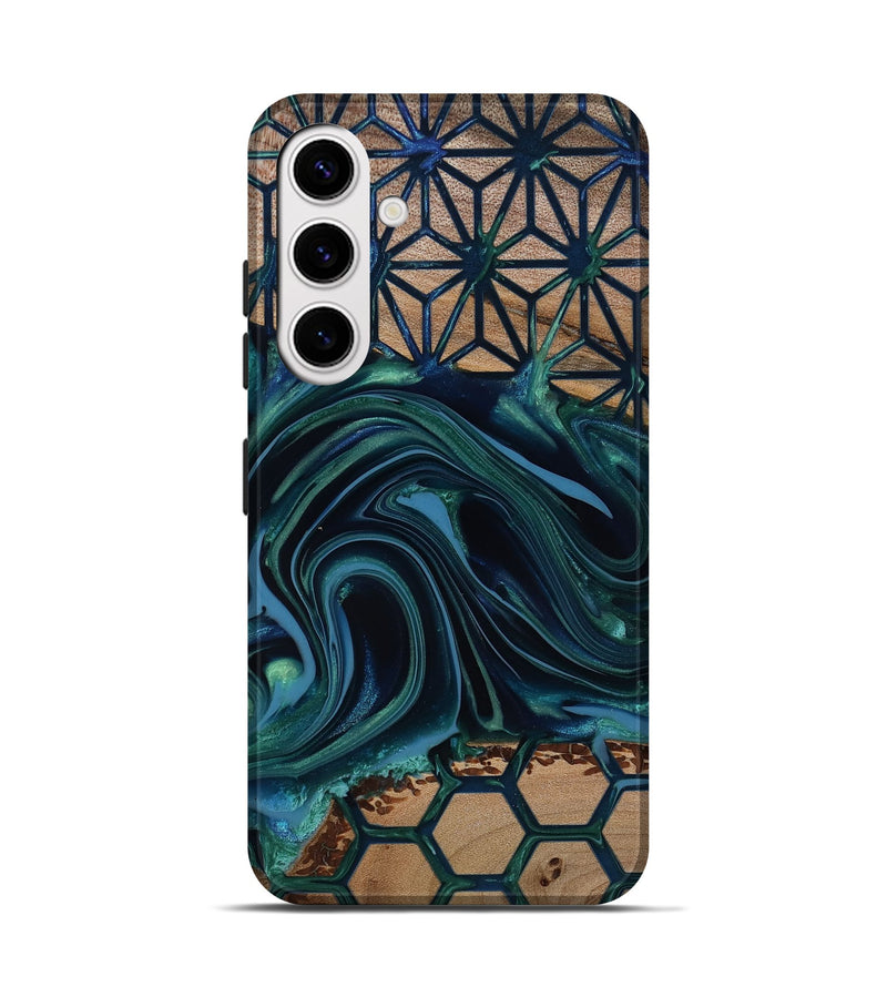 Galaxy S25 Wood Live Edge Phone Case - Rhianna (Pattern, 818020)