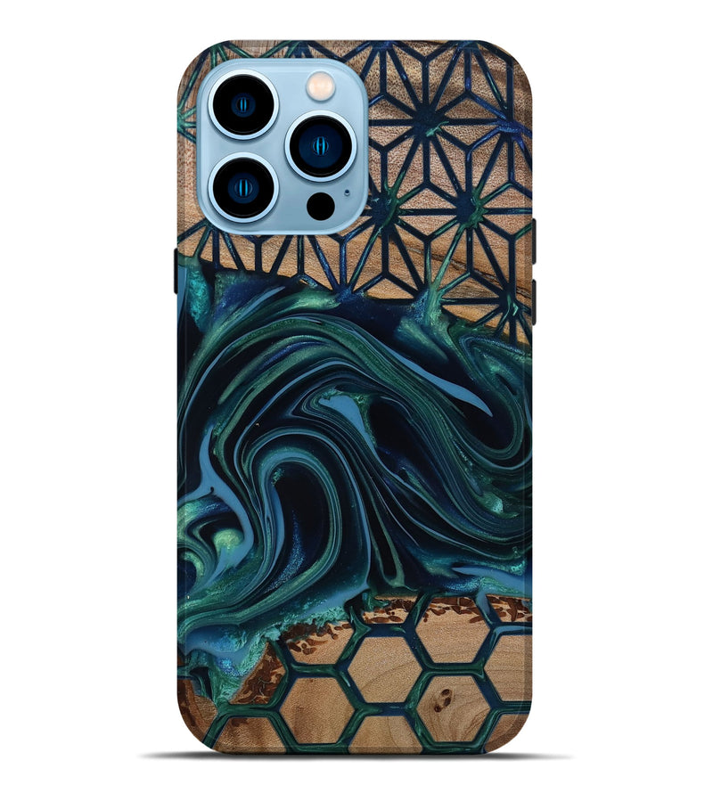 iPhone 14 Pro Max Wood Live Edge Phone Case - Rhianna (Pattern, 818020)
