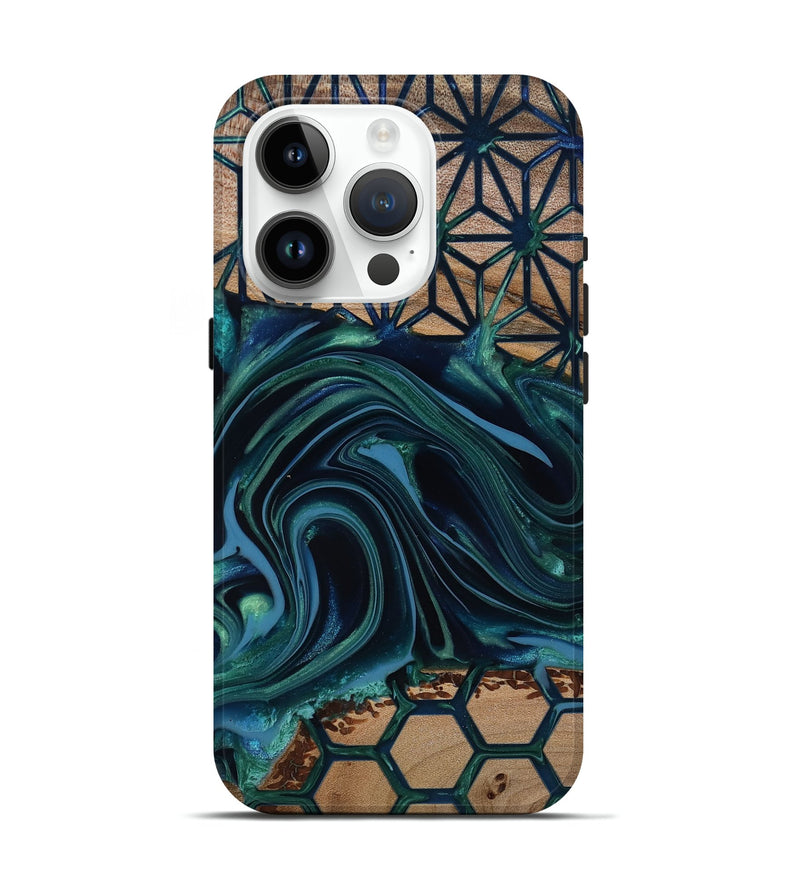 iPhone 15 Pro Wood Live Edge Phone Case - Rhianna (Pattern, 818020)