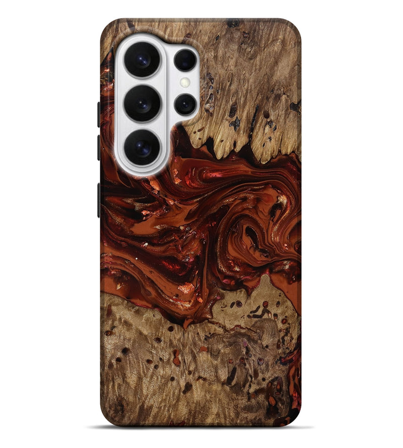 Galaxy S26 Ultra Wood Live Edge Phone Case - Deena (Red, 818021)