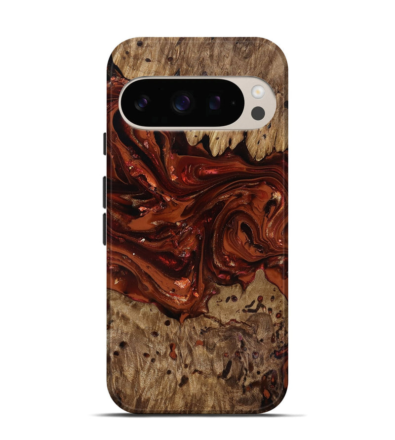 Pixel 10 Wood Live Edge Phone Case - Deena (Red, 818021)