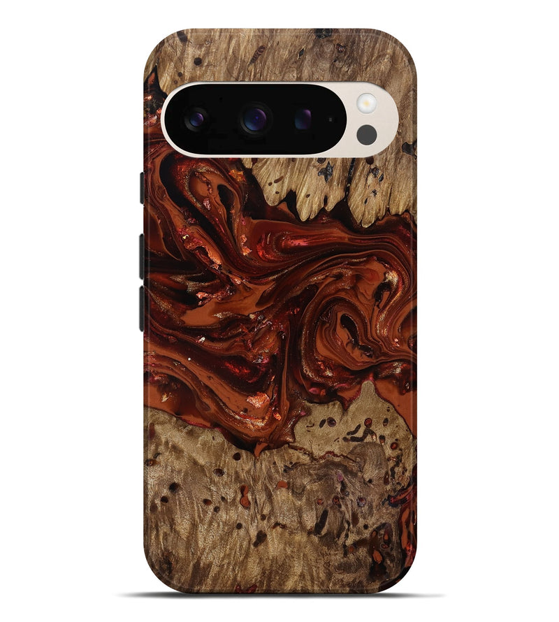 Pixel 10 Pro XL Wood Live Edge Phone Case - Deena (Red, 818021)
