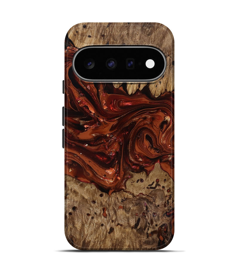 Pixel 11 Pro Wood Live Edge Phone Case - Deena (Red, 818021)
