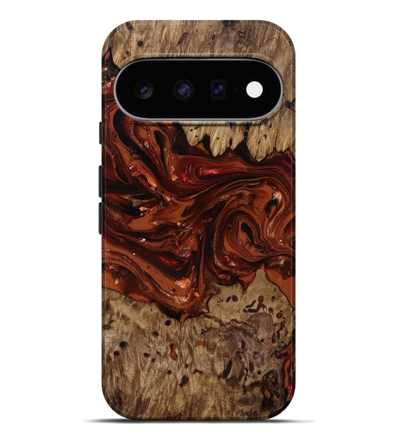 Pixel 11 Pro XL Wood Live Edge Phone Case - Deena (Red, 818021)