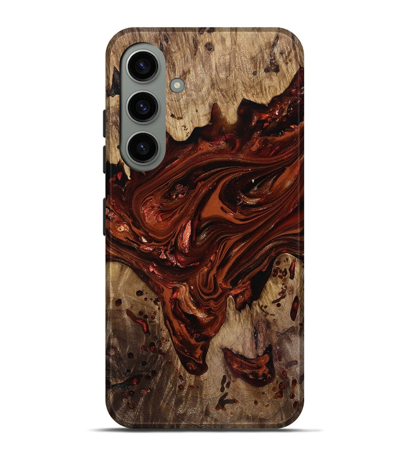 Galaxy S24 Plus Wood Live Edge Phone Case - Kaylin (Red, 818022)