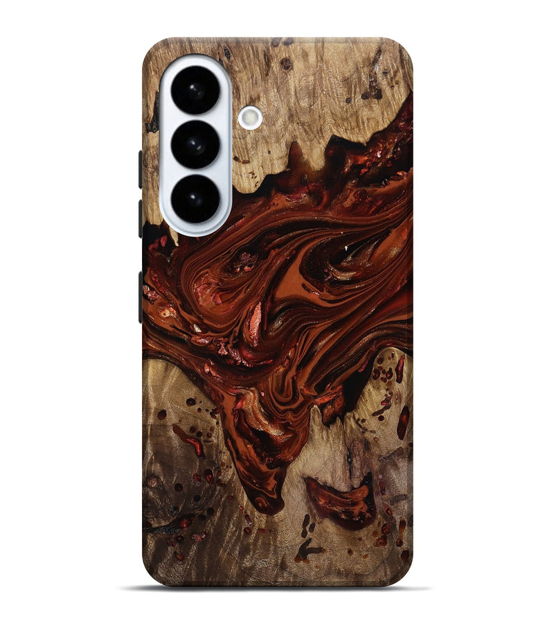 Galaxy S26 Plus Wood Live Edge Phone Case - Kaylin (Red, 818022)