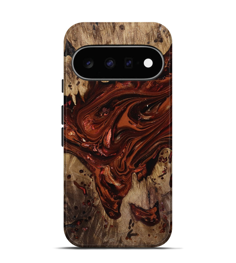 Pixel 11 Wood Live Edge Phone Case - Kaylin (Red, 818022)