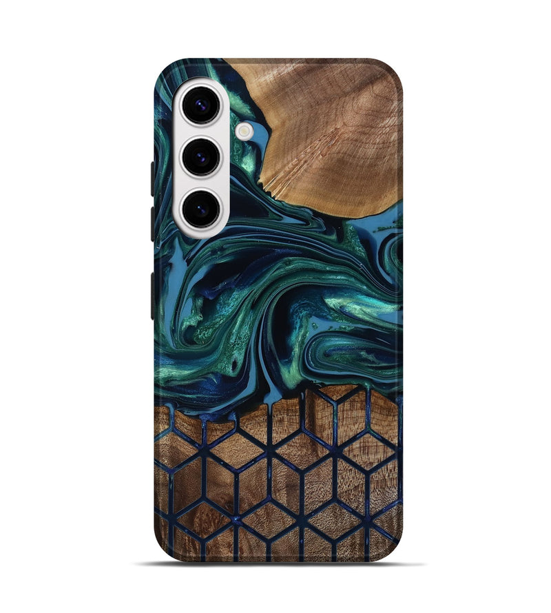 Galaxy S25 Wood Live Edge Phone Case - Myrtice (Pattern, 818023)