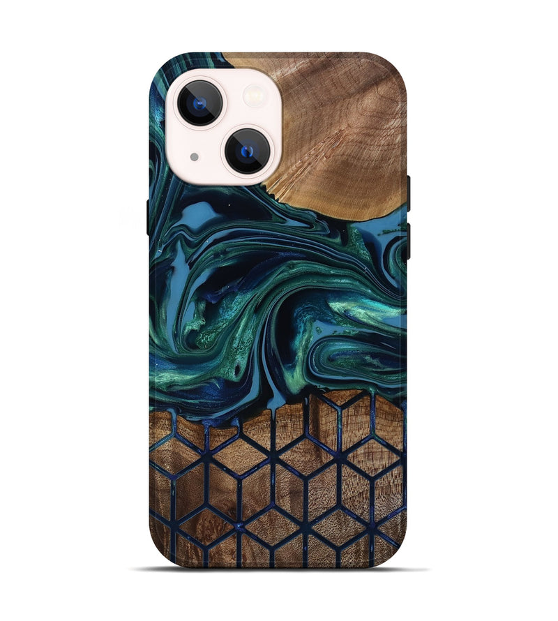iPhone 14 Wood Live Edge Phone Case - Myrtice (Pattern, 818023)