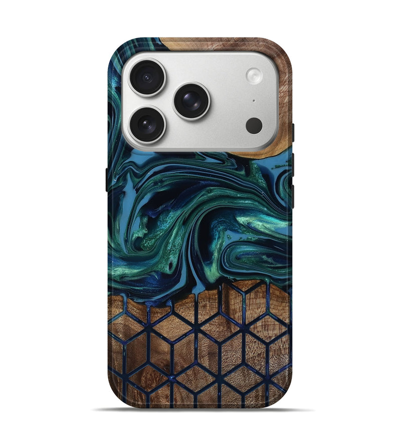 iPhone 17 Pro Wood Live Edge Phone Case - Myrtice (Pattern, 818023)