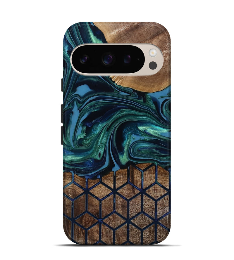 Pixel 9 Wood Live Edge Phone Case - Myrtice (Pattern, 818023)
