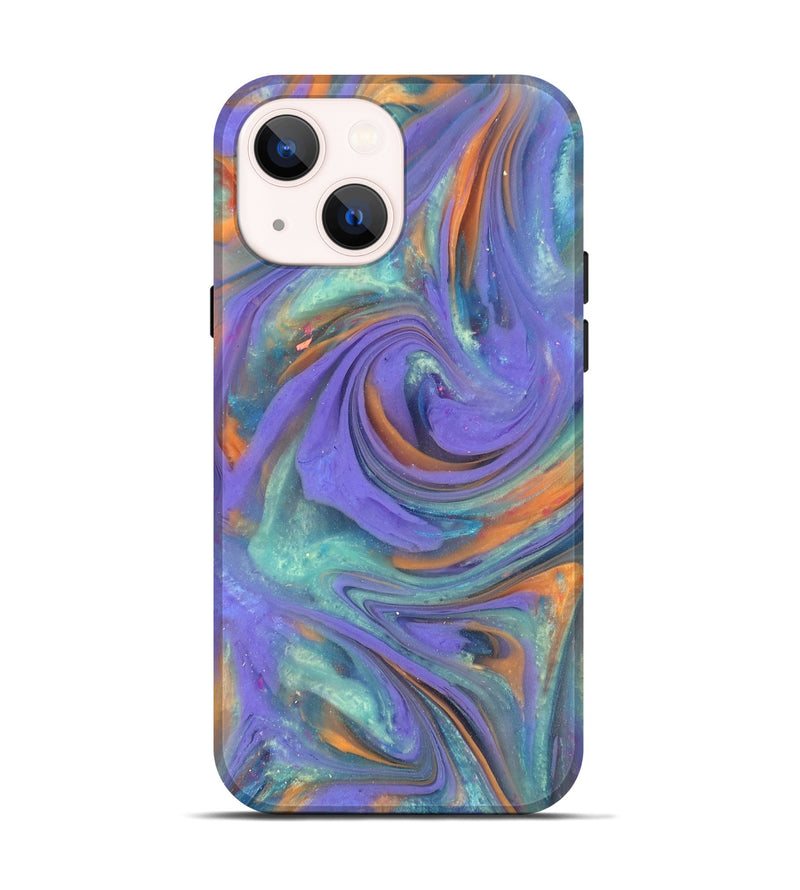 iPhone 14 ResinArt Live Edge Phone Case - Regina (Purple, 818024)