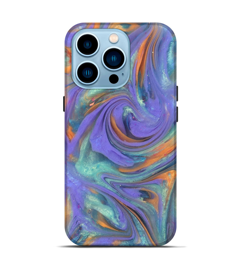 iPhone 14 Pro ResinArt Live Edge Phone Case - Regina (Purple, 818024)
