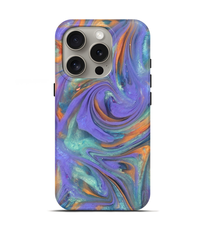 iPhone 16 Pro ResinArt Live Edge Phone Case - Regina (Purple, 818024)