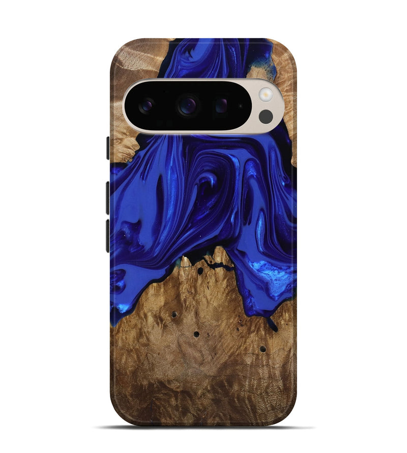 Pixel 10 Wood Live Edge Phone Case - Rogers (Blue, 818032)