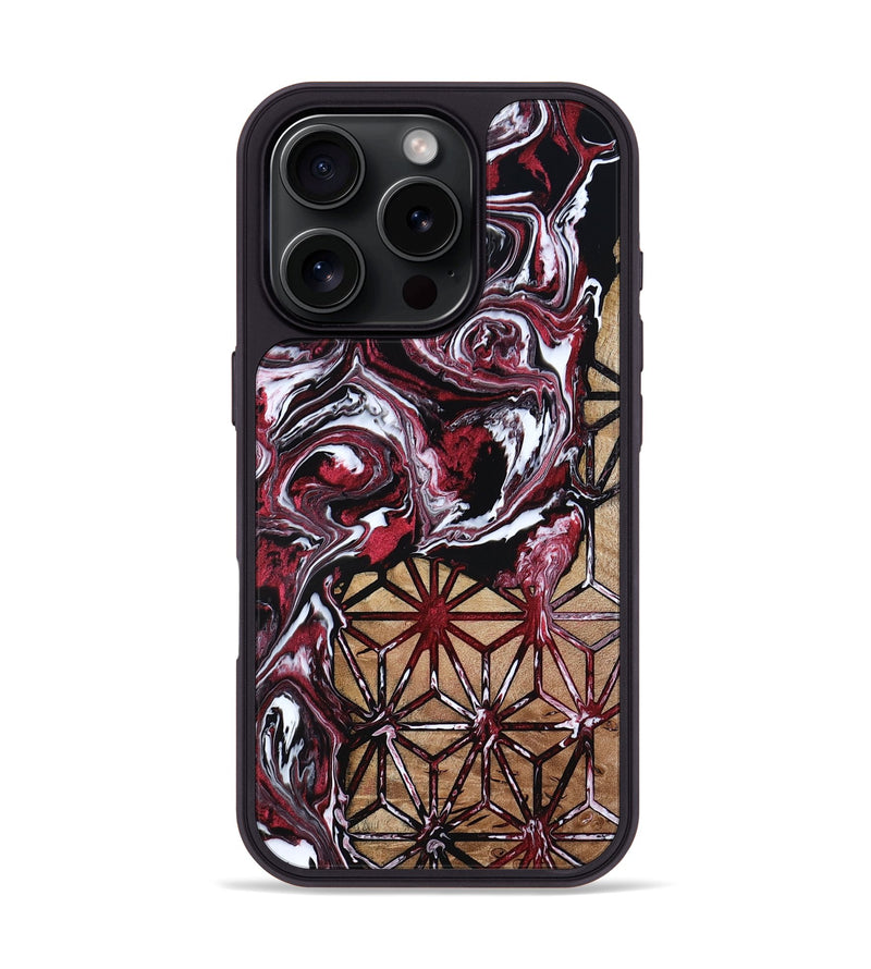iPhone 16 Pro Wood Phone Case - Kira (Pattern, 818046)