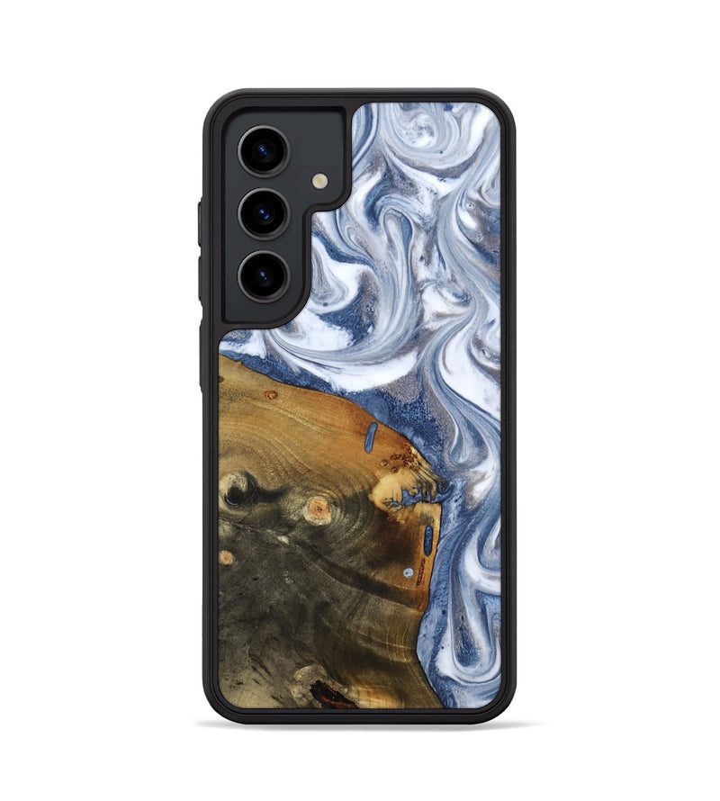 Galaxy S24 Wood Phone Case - Dario (Blue, 818047)