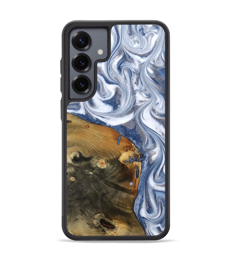 Galaxy S25 Plus Wood Phone Case - Dario (Blue, 818047)