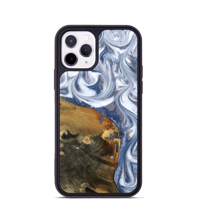 iPhone 11 Pro Wood Phone Case - Dario (Blue, 818047)