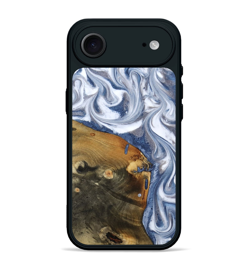iPhone 17 Air Wood Phone Case - Dario (Blue, 818047)