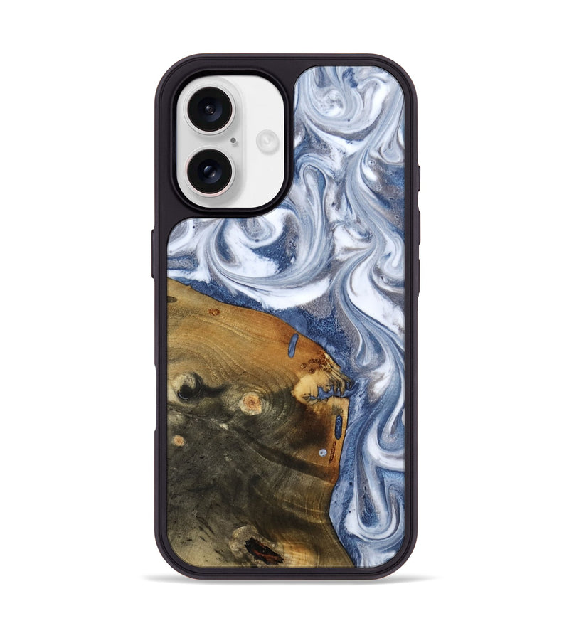 iPhone 17 Wood Phone Case - Dario (Blue, 818047)