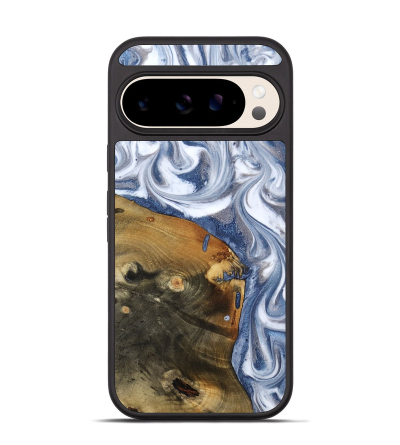 Pixel 10 Wood Phone Case - Dario (Blue, 818047)