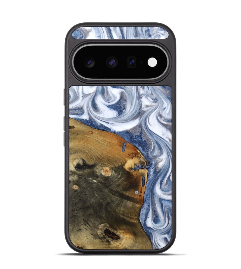 Pixel 11 Wood Phone Case - Dario (Blue, 818047)