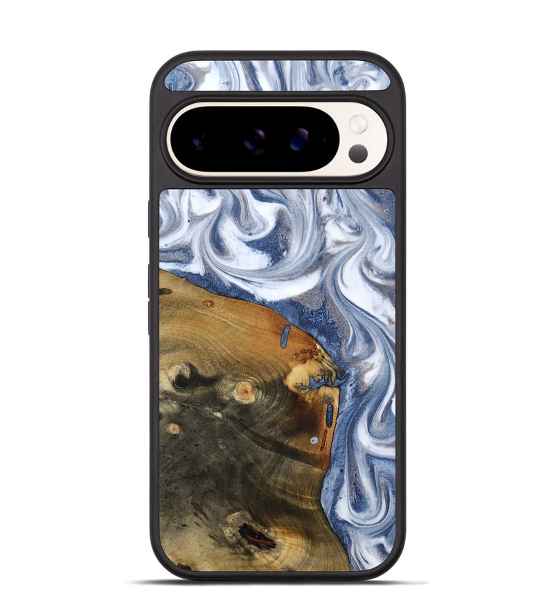 Pixel 9 Pro Wood Phone Case - Dario (Blue, 818047)