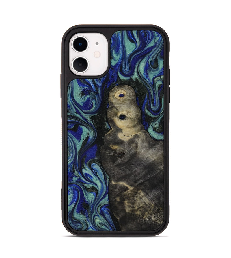 iPhone 11 Wood Phone Case - Alaiya (Blue, 818050)