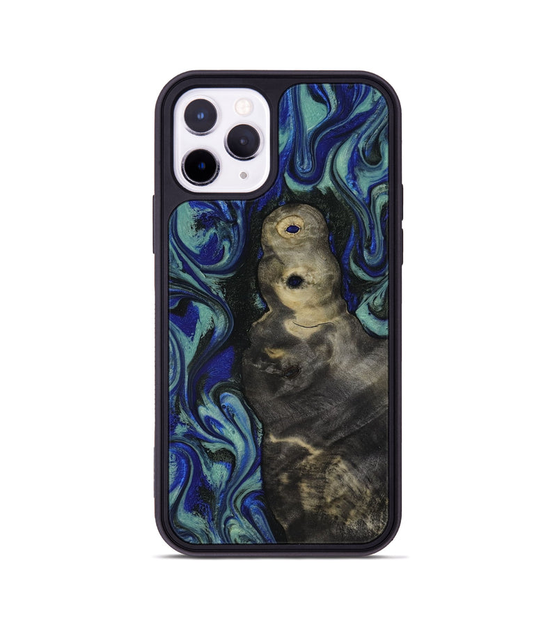 iPhone 11 Pro Wood Phone Case - Alaiya (Blue, 818050)