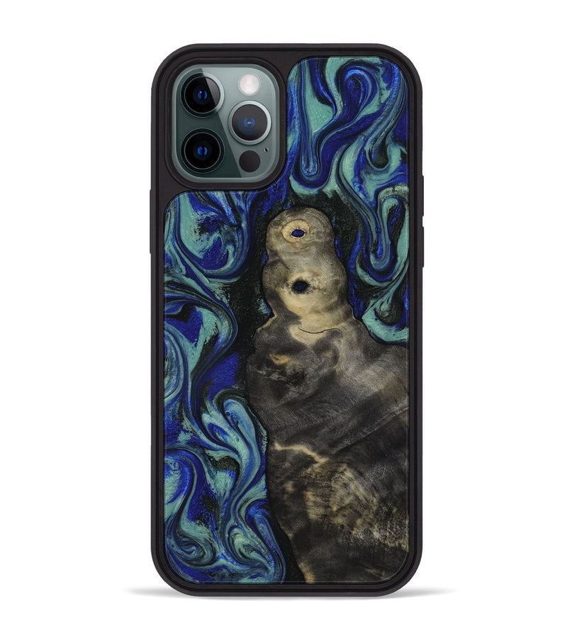 iPhone 12 Pro Max Wood Phone Case - Alaiya (Blue, 818050)