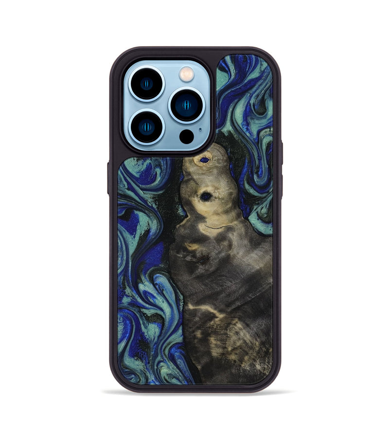 iPhone 14 Pro Wood Phone Case - Alaiya (Blue, 818050)