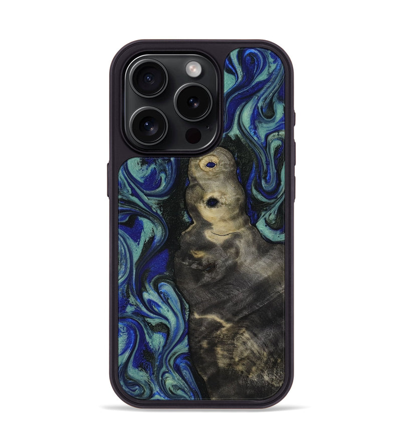 iPhone 15 Pro Wood Phone Case - Alaiya (Blue, 818050)